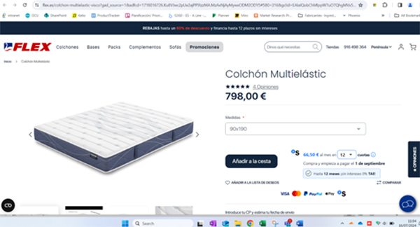 Pantallazo 4 colchones